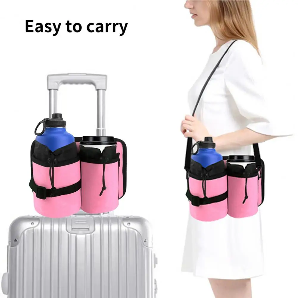 

Organize Reusable Drawstring Design Luggage Cup Holder for Flight Attendants