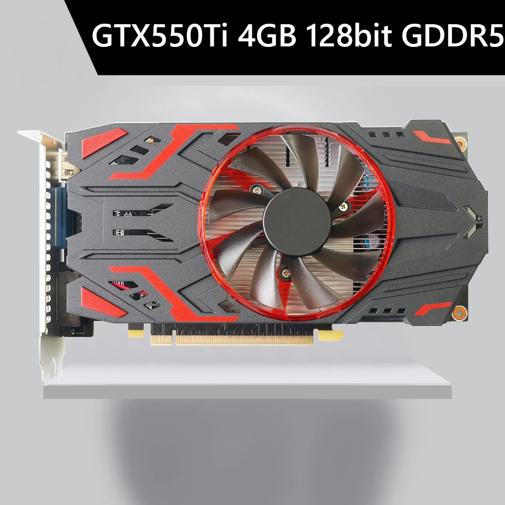 

GTX550Ti 4GB GDDR5 Nvidia chip Computer discrete game graphics card 128-bit PCIE 2.0 VGA/DVI interface with cooling fan