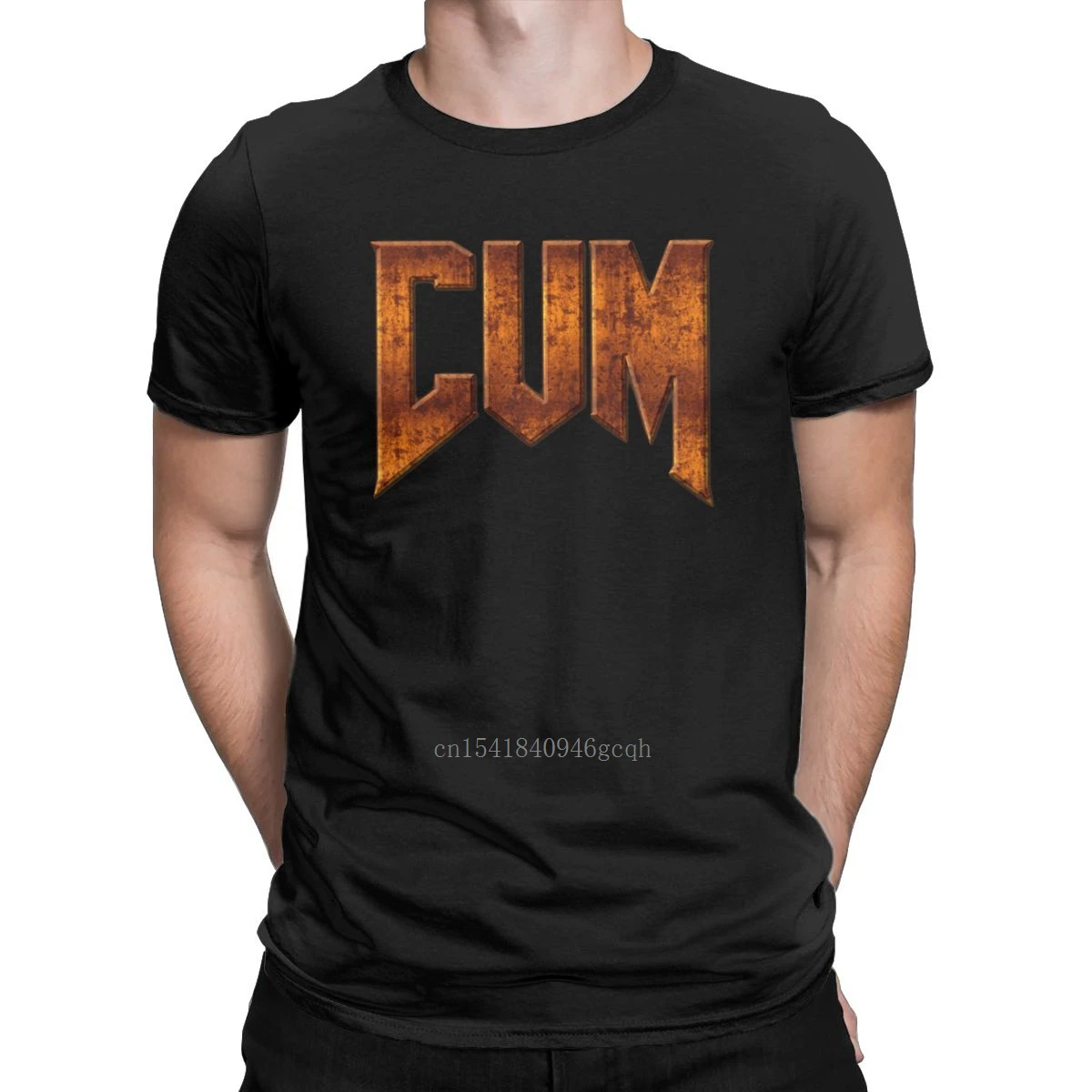 

Men's Doom Cum T Shirts Games Pure Cotton Tops Creative Short Sleeve O Neck Tees 4XL 5XL T-Shirt