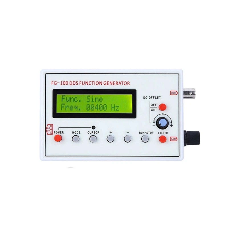 

1 Set Function Signal Generator High Accuracy Waveform Accurate Signal Generator FG-100 1HZ-500KHZ With Cable