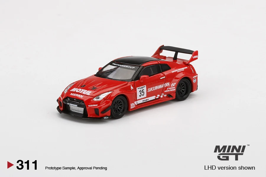 

Мини GT 1:64 фунта-силуэт работает GT NISSAN 35GT-RR Ver.1 LBWK MGT00311-R