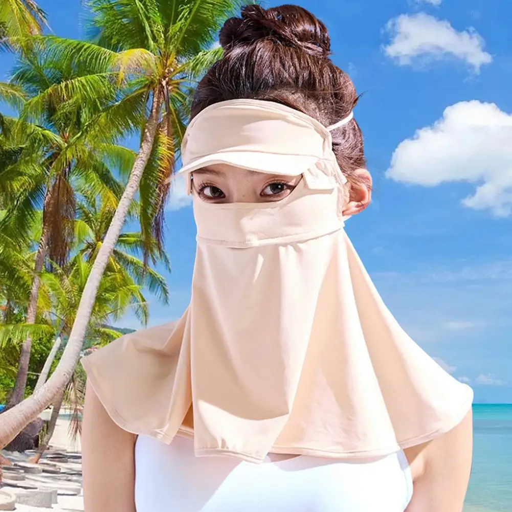 

Summer Sunscreen Shawl Detachable Summer Sunscreen Face Hood Face-protective Sun Protection Cycling Headgear Outdoor