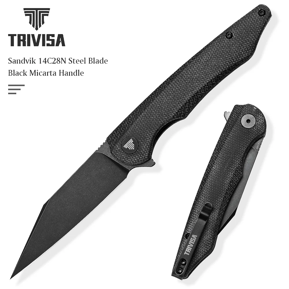Складной карманный охотничий нож TRIVISA для повседневного ношения кемпинга