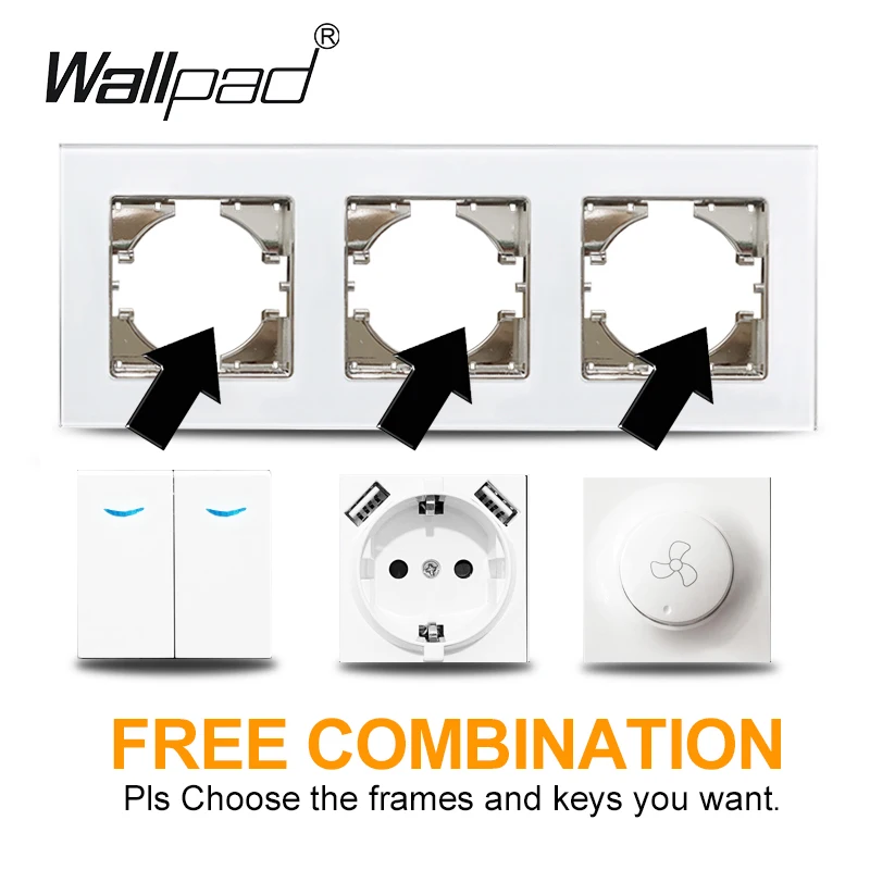 Европейская немецкая настенная розетка Wallpad Power Outlet16A электрическая штепсельная