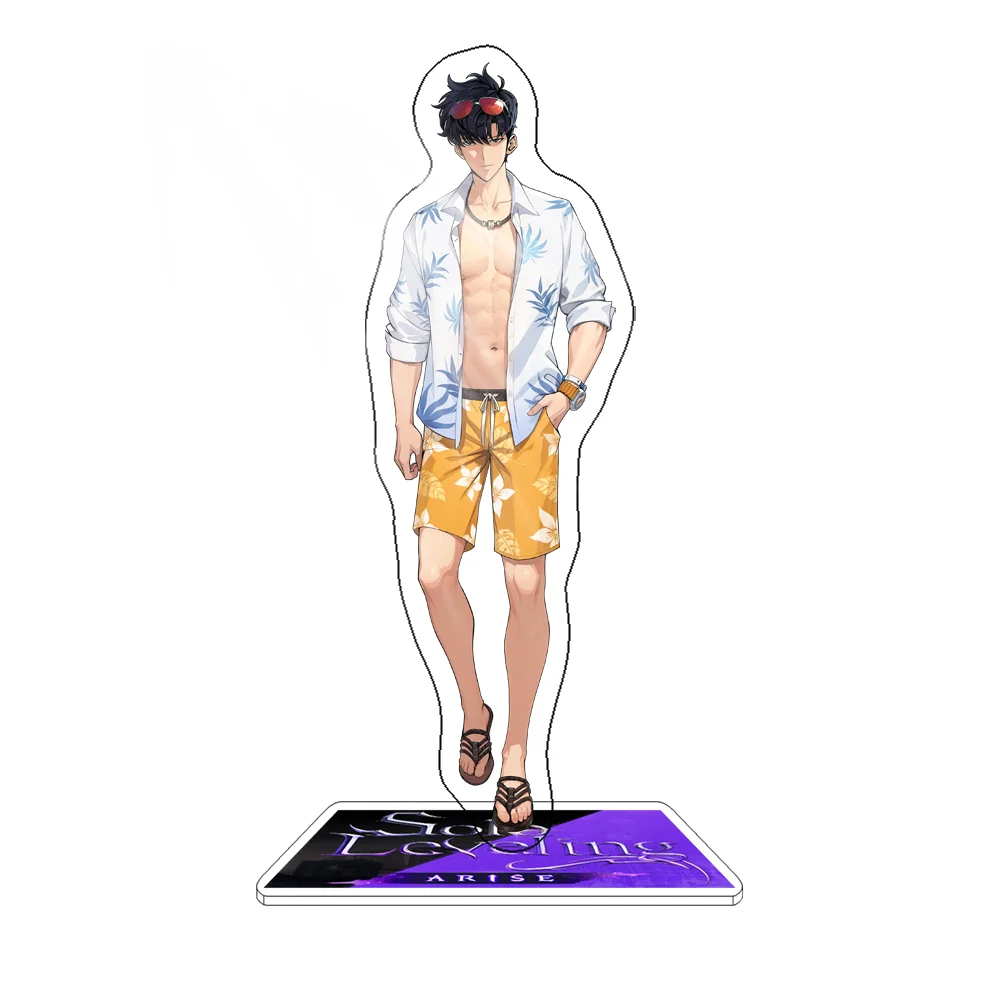 Solo Leveling Sung Jinwoo акриловая подставка модель тарелка летняя вечеринка у бассейна