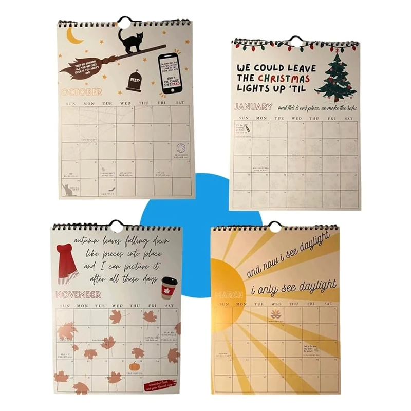 Календарь 2024 года календарь на 12 месяцев настенный подвесной планировщик для