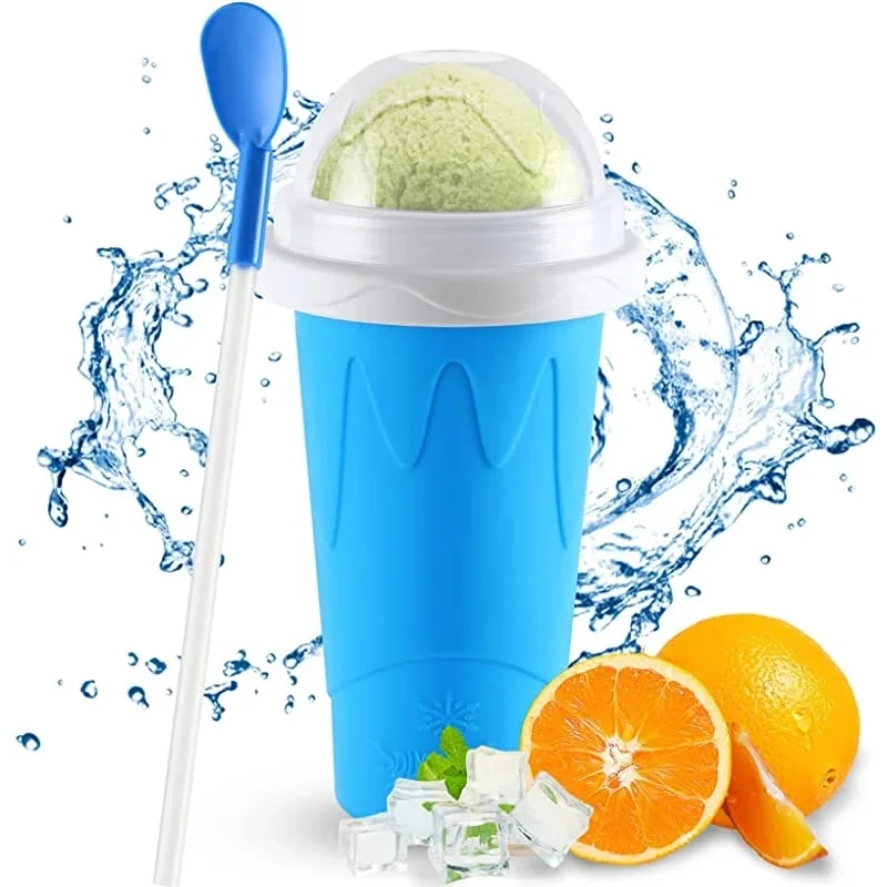 

Silicone Quick-frozen Ice Cream Maker Squeeze Cup Diy Homemade Durable Quick Cooling Slush Cups Milkshake Bottle Smoothie Cup