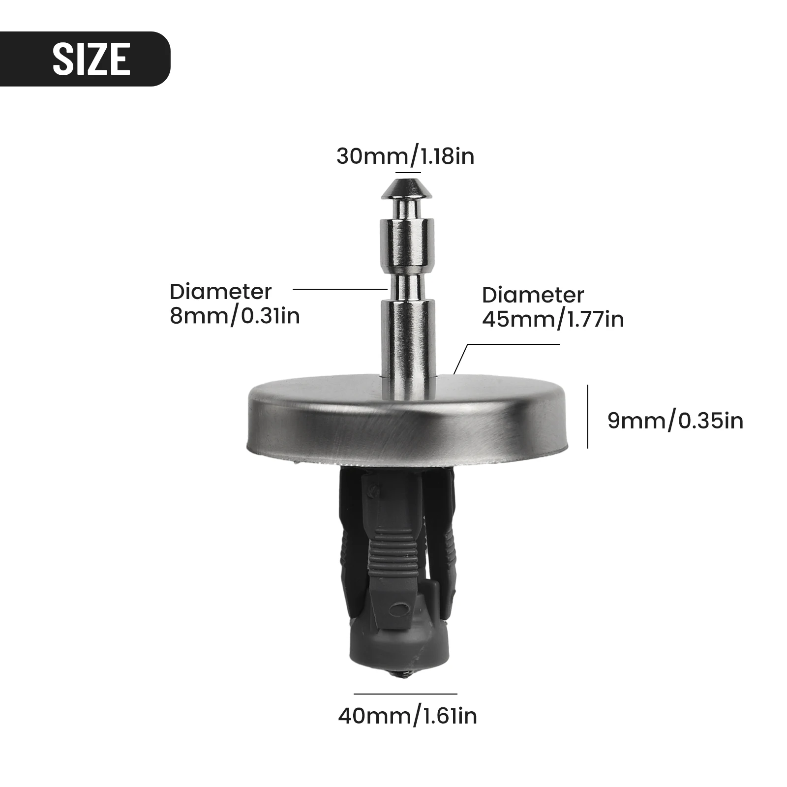 

Accessories Toilet Seat Hinge Heavy Duty Hinge Pair Parts Soft Release Quick Stainless Steel 2PCS Fitting Durable