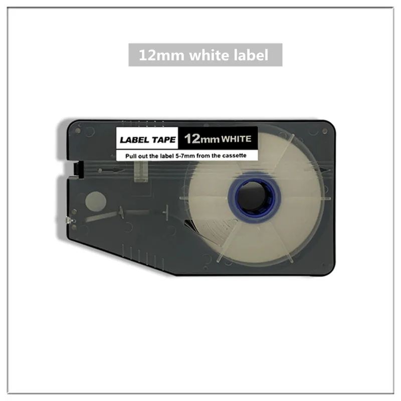 

Free Shipping cassette label tapes lm-512w 12mmX25m white for ink ribbon printer Sticker electronic lettering machine lm-330