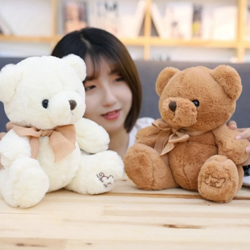 

Cute Teddy Bear Plush Toy Huggable Bear Doll Bow Tie Bear Plush Doll Girls Birthday Gift