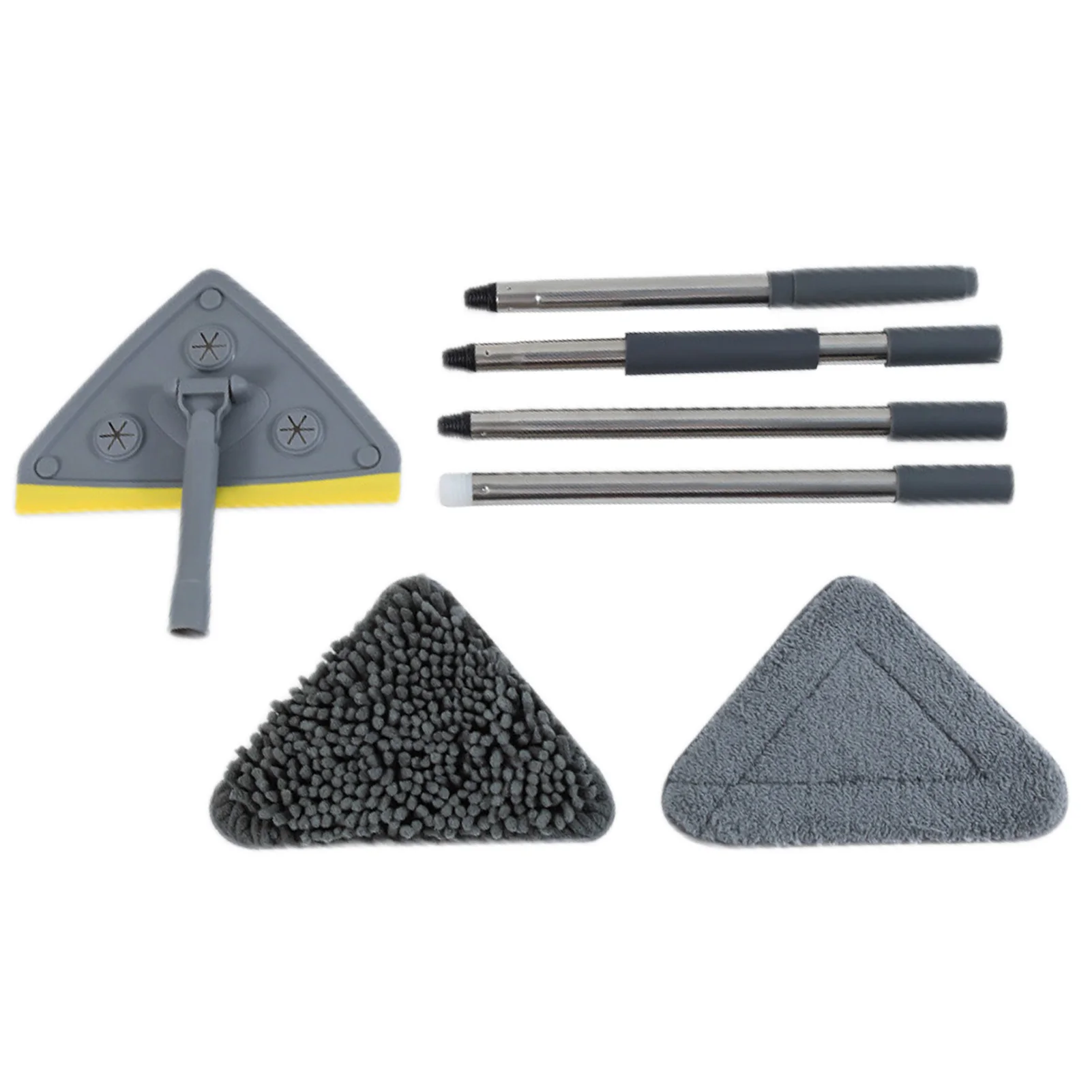 

Wall Cleaning Mop Wall Cleaner With Long Handle Microfiber Dust Mop Wet And Dry Use 360 Degree Rotatable Adjustable Triangle Mop
