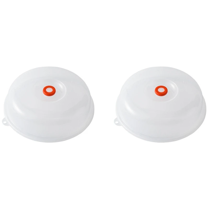 

2X Kitchen Fresh-Keeping Cover Microwave Anti-Splashing Oil Heating Dish Cover Plastic Fresh-Keeping Cover