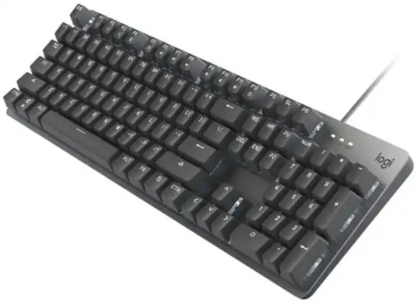 

K845 Mechanical Illuminated Keyboard, Corded Aluminum Mechanical Keyboard with a choice of switches, Space Gray
