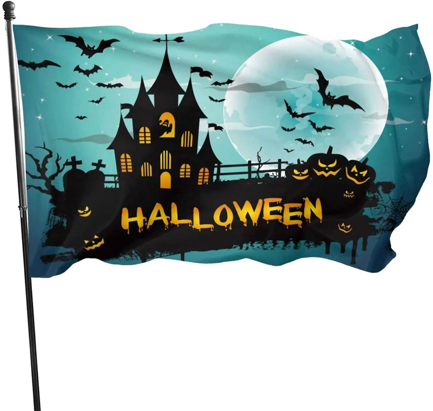 

Happy Easter Day Colorful Eggs Flag 3x5 Ft Outdoor Decorative Banner Outside Hanging Standard Flag for Yard Garden Lawn Holiday