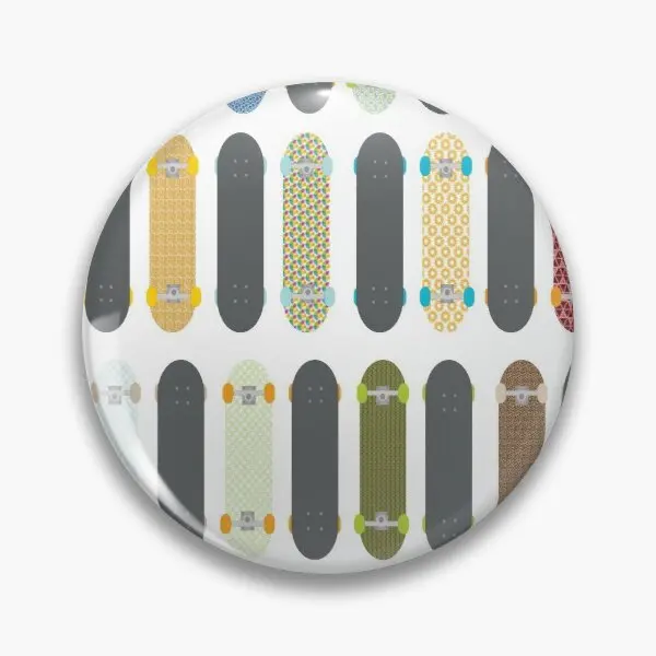 

Skateboards Soft Button Pin Cute Creative Cartoon Lapel Pin Brooch Hat Decor Jewelry Fashion Collar Badge Lover Funny Metal