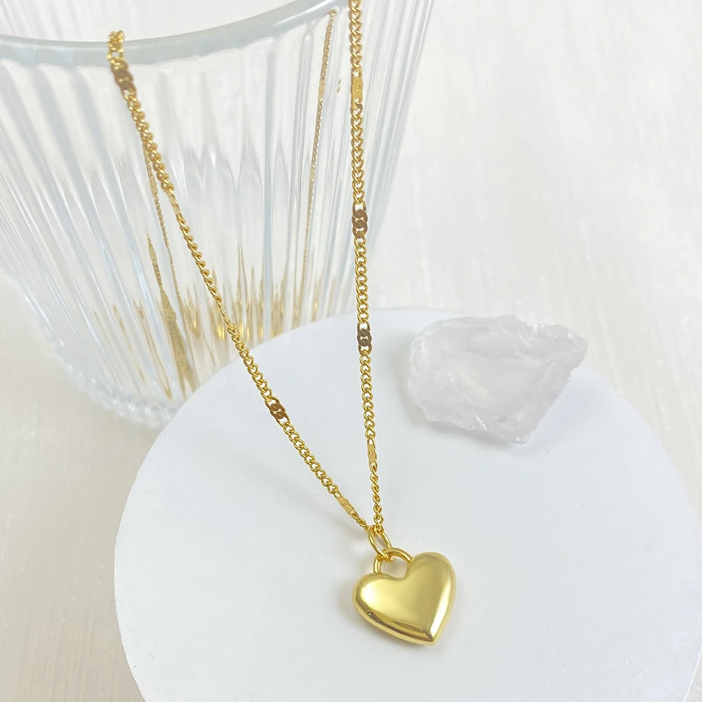 Семейное ожерелье с камнем блестящий циркон ювелирные изделия из нержавеющей