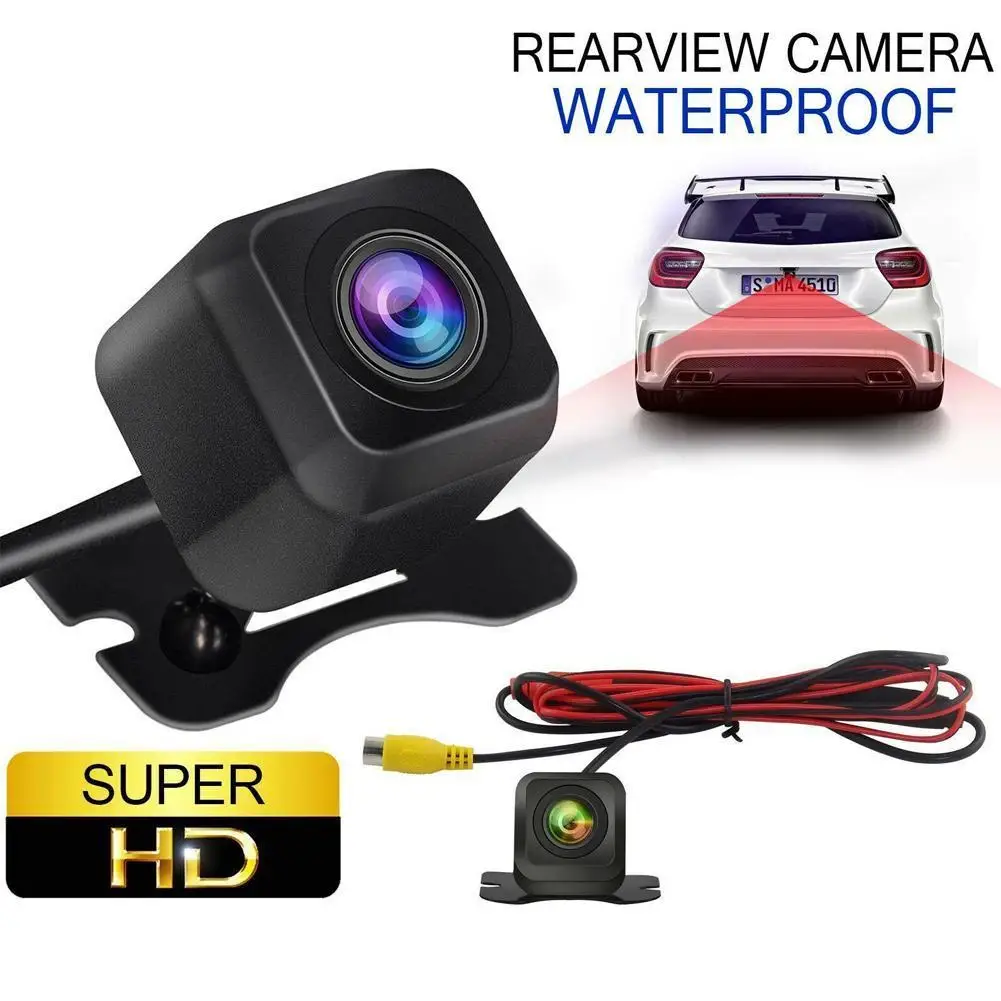 Car Rear HD View Camera Universal HD Night Vision Backup Parking Reverse Camera Waterproof IP68 170 Wide Angle Color Image