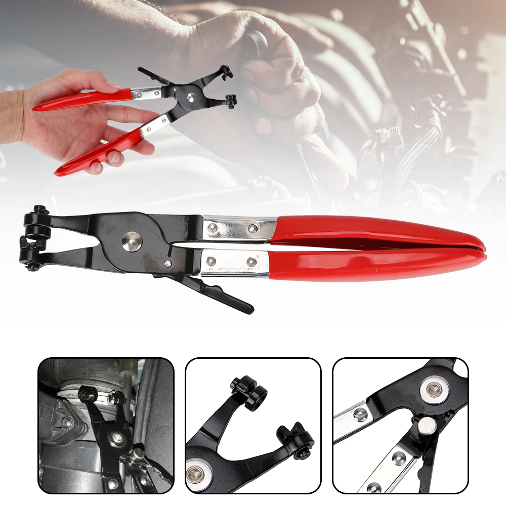 

1pcs Clamp Puller Locking Car Hose Clamps Pliers Water Pipe Hose Flat Band Ring Type Tool for Garden Auto Removal Tools