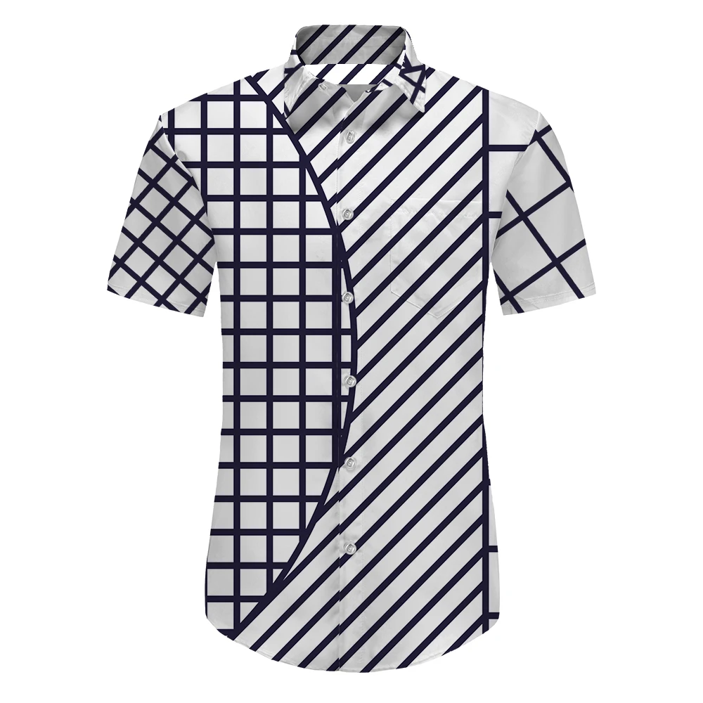 

Hawaiian Beach Casual Floral Plaid Striped Shirt Men's 2022 Fall Spring Shirt Men's Long Sleeve Plus Size S-3XL