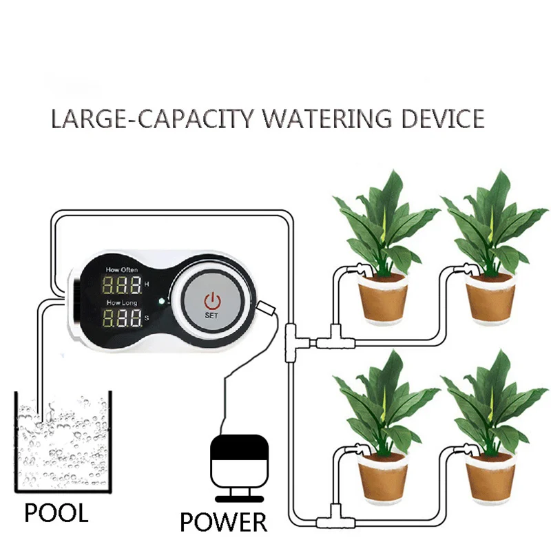 Smart Drip System Automatic Timer Watering Device Garden Water Pump Controller for Potted Plant Flower Irrigation Tool 2022