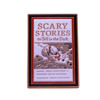 horror story book brooch enamel pin lapel pins badge