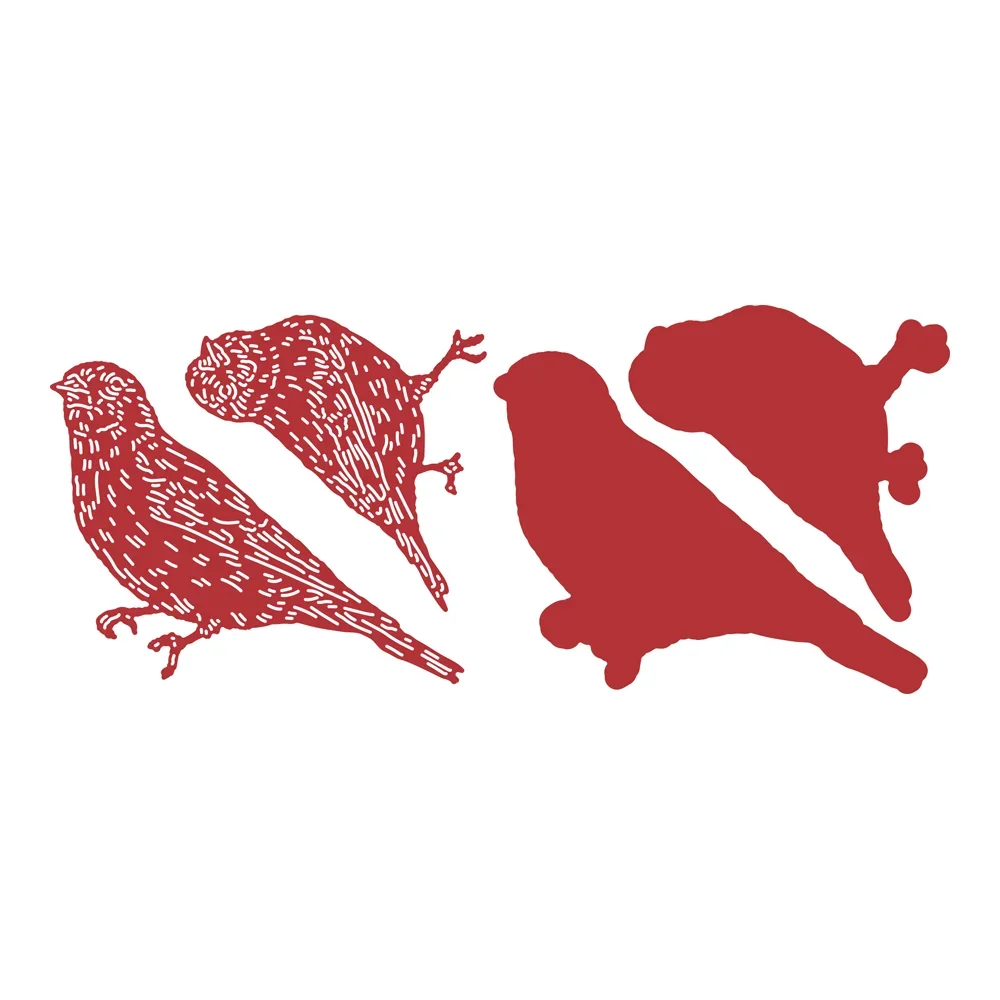 Птичья трубка металлическая резка цветок фрукты штамп для скрапбукинга тисненая