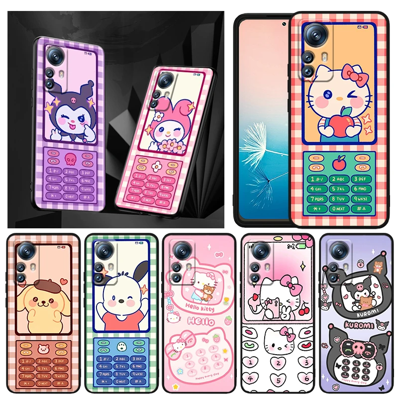 

Nokia Sanrio Melody Kulomi Phone Case For Xiaomi Mi 12T 12S 12X 12 11 11T 11i 10T 10 9 9T Pro Lite Ultra 5G Black Funda Cover