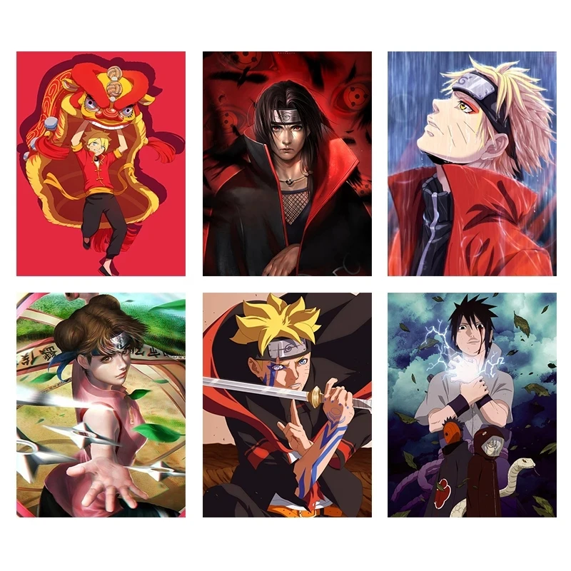 

Classic Anime Naruto Sasuke Kakashi Poster Canvas Painting Wall Picture Mural Living Room Child Bedroom Home Decoration