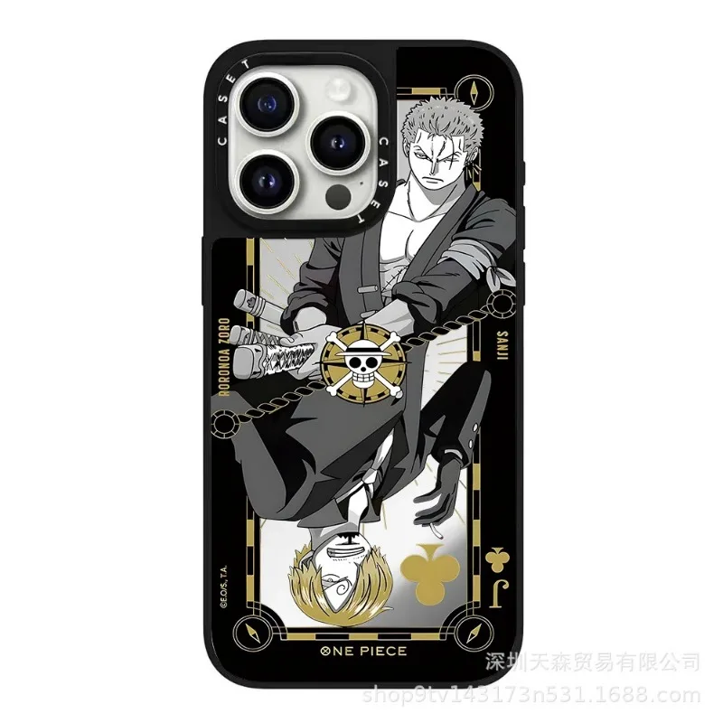 CAS Trend Co-branded One Piece Suitable for Iphone16Pro Max Naruto Mobile Phone Case Mirror Anti-fall Collection Birthday Gift