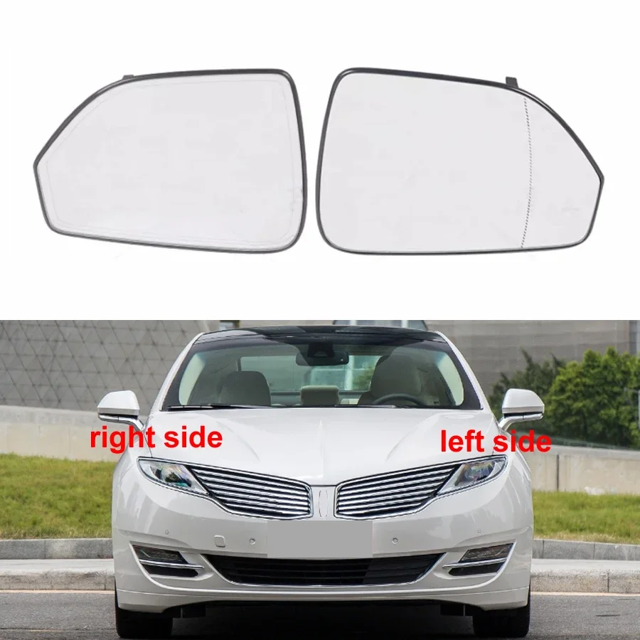 

For Lincoln MKZ Low Configuration Replace Outer Rearview Side Mirrors Lens Door Wing Rear View Mirror Glass with Heating