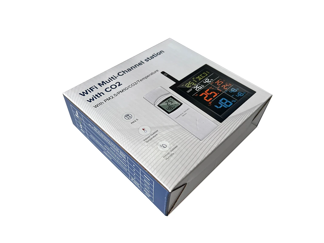 Misol/WN1821 температура влажность CO2 метеостанция обнаружения углекислого газа