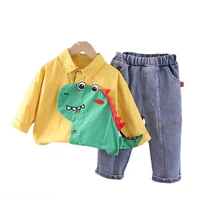 new spring autumn baby boys clothes children girls fashion cartoon shirt pants 2pcssets toddler casual costume kids tracksuits