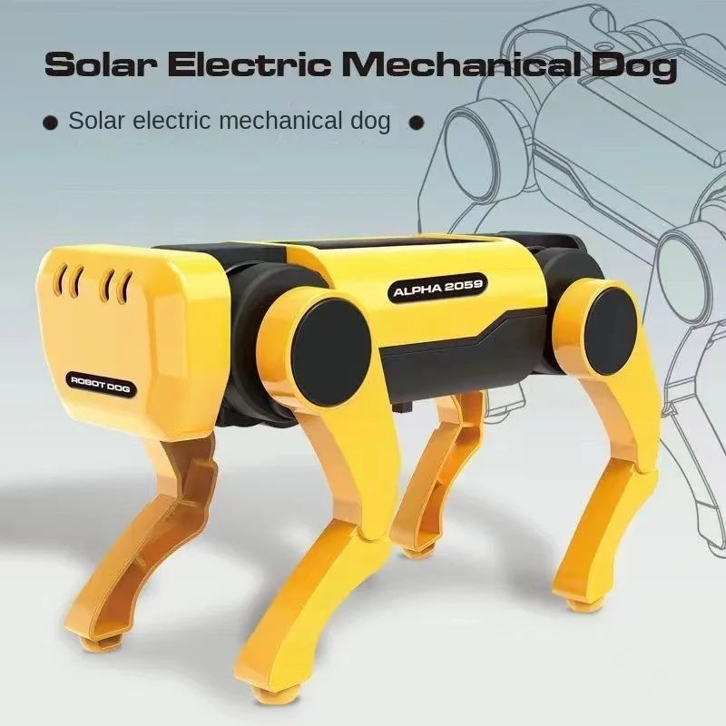 

Научная сборка «сделай сам», электрическая Механическая Собака на солнечной батарее, робот, технология, Обучающие игрушки, детские подарки для интеллектуального развития