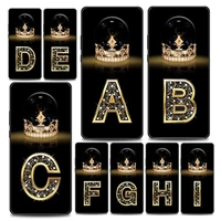 fashion diamond crown letter a m phone case for huawei y6 y7 y9 2019 y5p y6p y8s y8p y9a y7a mate 10 20 40 pro rs soft silicone