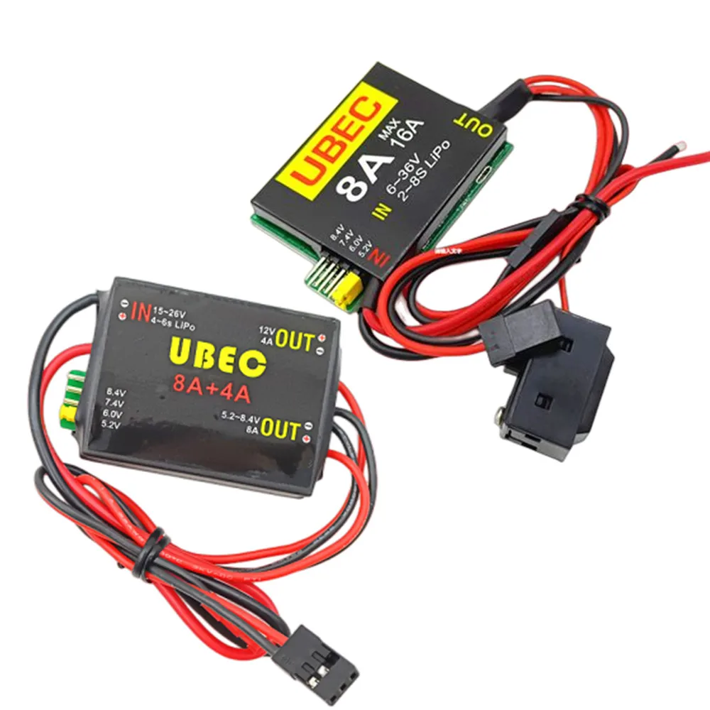 

2S-6S 6-36V UBEC-8A BEC DUAL UBEC 8A/16A 5.2/6.0/7.4v/8.4v Servo Separate Power Supply RC Car Fix-Wing Airplane Robot Arm