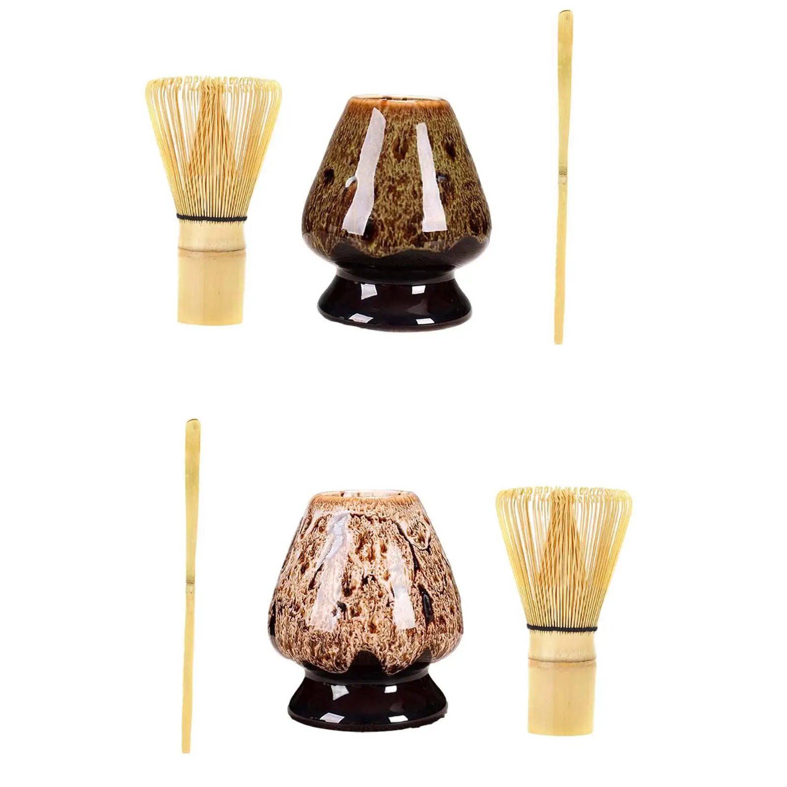 

Japanese Matcha Ceremony Kit Matcha Scoop Matcha Chasen Whisk Stand Matcha Whisk Holder Chasen Stand for Beginners Professionals