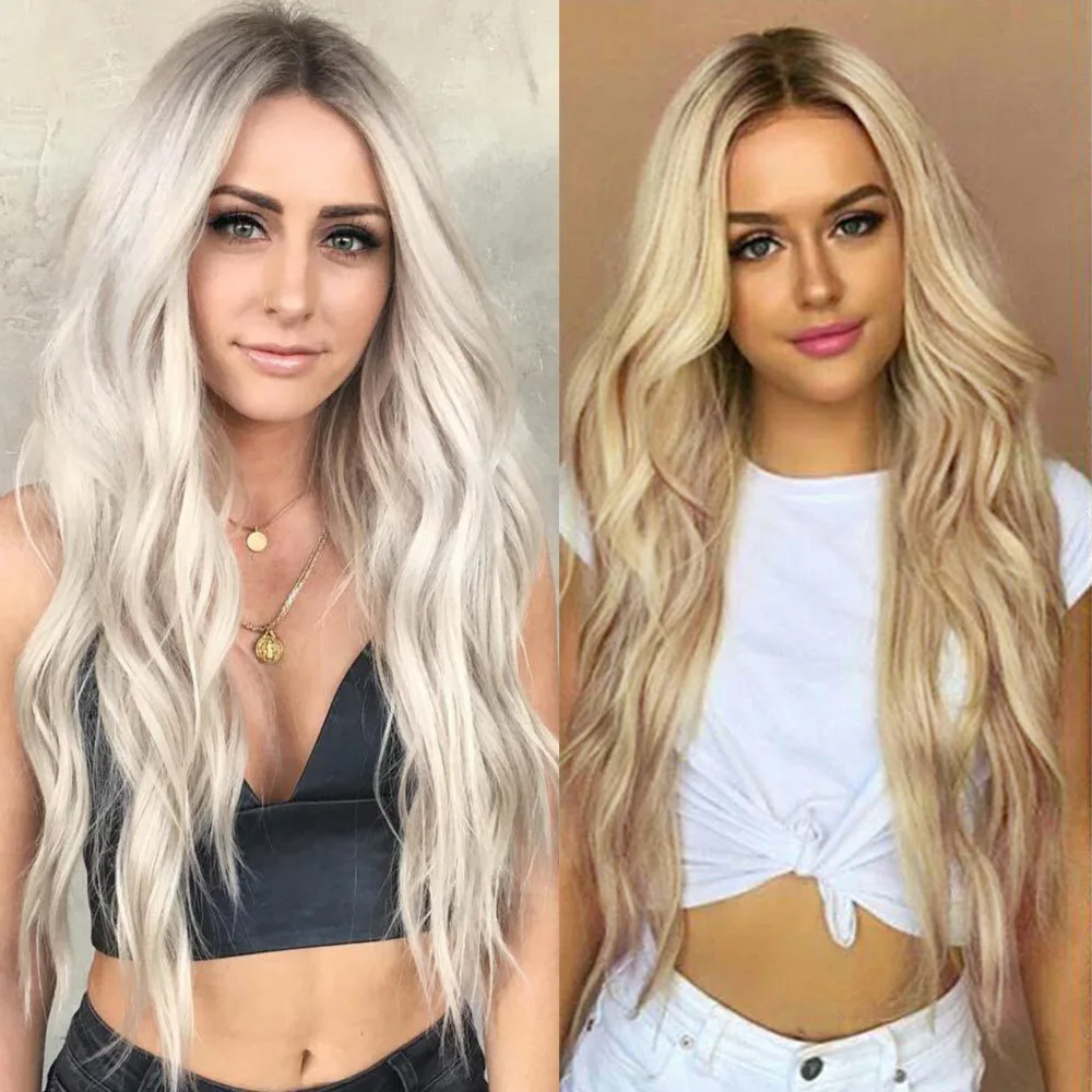 

Парик женский из натуральных волос, 28 дюймов, 70 см