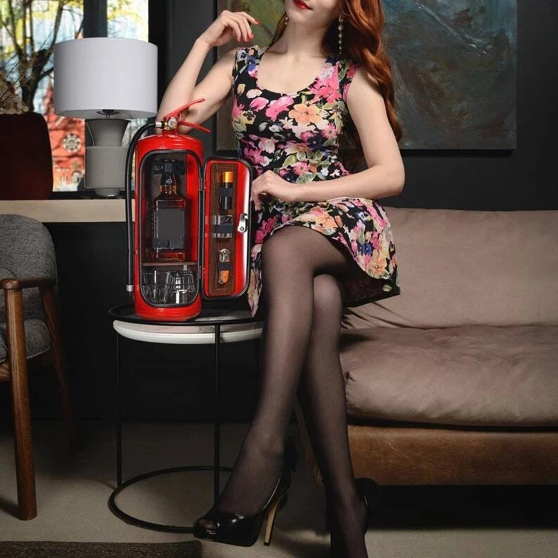 Огнетушитель мини-канистра мобильный шкаф для виски и бара My пещера мои правила