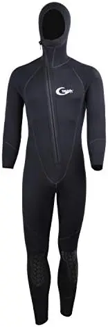

Wetsuits-5mm 3mm Wetsuit-Mens Neoprene Diving Suit Front Zipper Hoodie Snorkeling Surfing Suits High Elasticity Long Sleeve - Di
