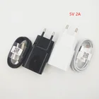 Дорожное настенное зарядное устройство с европейской вилкой для Xiaomi, адаптер USB 5 в 2 А, кабель Micro usb для передачи данных для Redmi S2 7 7A 6A 5A 4A 4X note 6 5 pro