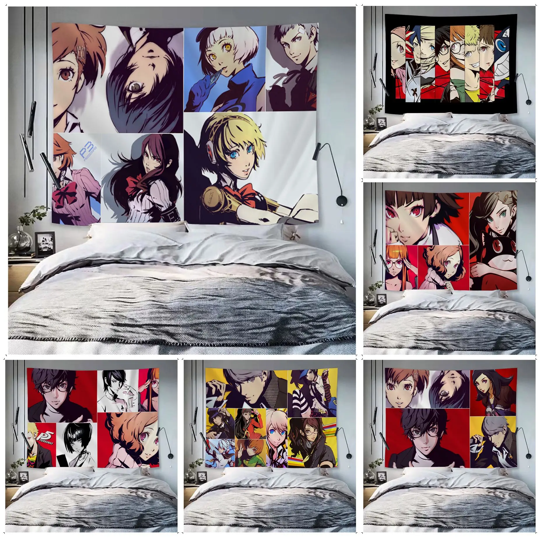 

Persona 5 Morgana игровой гобелен, искусство, научная фантастика, комната, Декор для дома, настенные подвесные листы