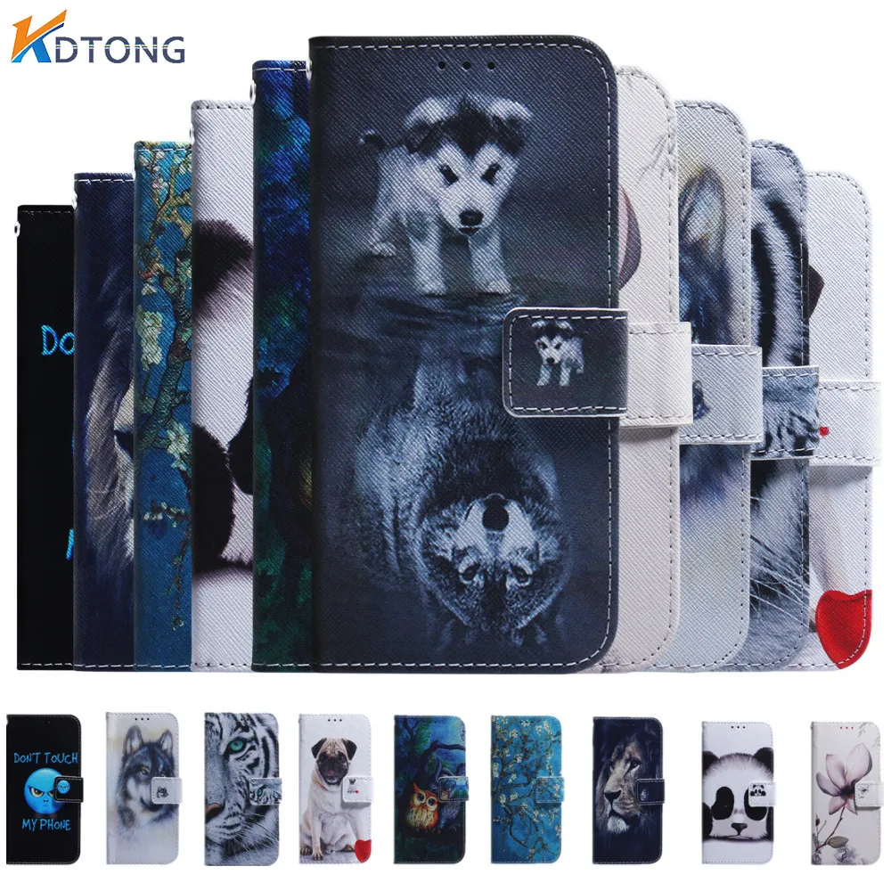

Painted Leather Flip Phone Case For Tecno Camon 18i 18P 17P 16 15 12 Spark 8P 8T 7 7P 6 4 8C GO POP 5 LTE 5P 4 PhantomX Cover