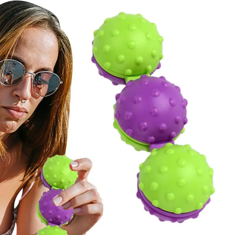 

Small Massage Ball 3D Printing Hand Exercise Squeeze Balls Soft Spiky Massage Balls For Hand Massage Manual Massage Balls For