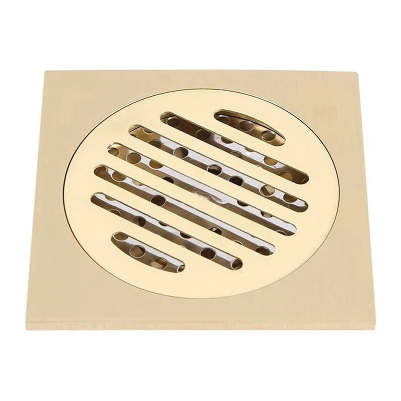 

3 х латунных квадратных слива для пола с защитой от запаха, 4 х 4 дюйма, слив для душа, ванной комнаты, раковины для кухни, туалета, домашнего пользования