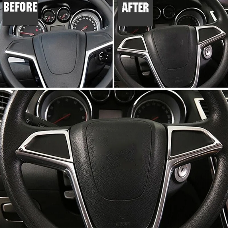 Фото Супер-скидка на хромированную накладку на панель рулевого колеса для Opel/Vauxhall Mokka X 2013-2018 годов выпуска. №5