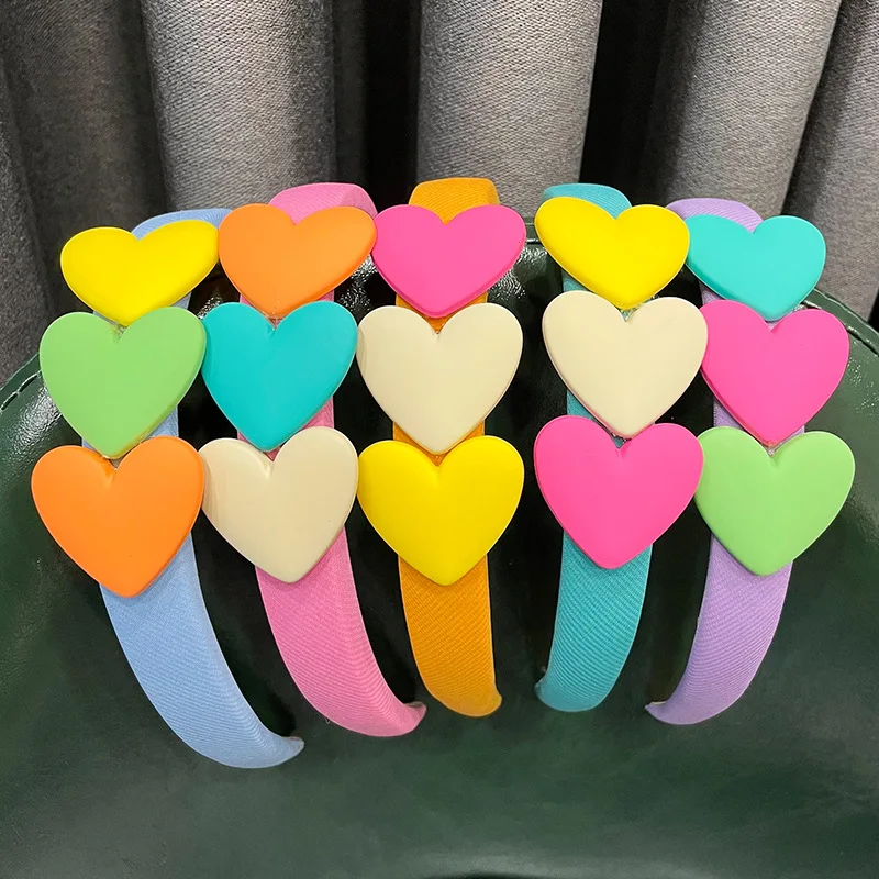 

Colorful Flower Heart Sponge Hairbands Children Outdoor Sweet Hair Decorate Headband Hair Hoop Kids Fashion Hair Accessories