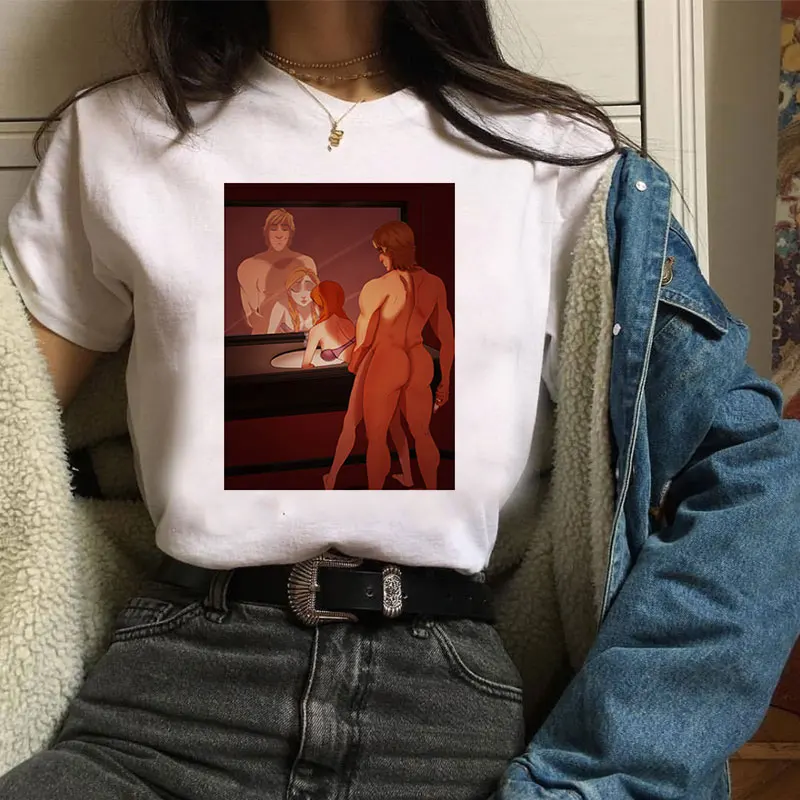 Новая женская футболка Aladdin Jasmin романтический Забавный Топ для ночного отдыха