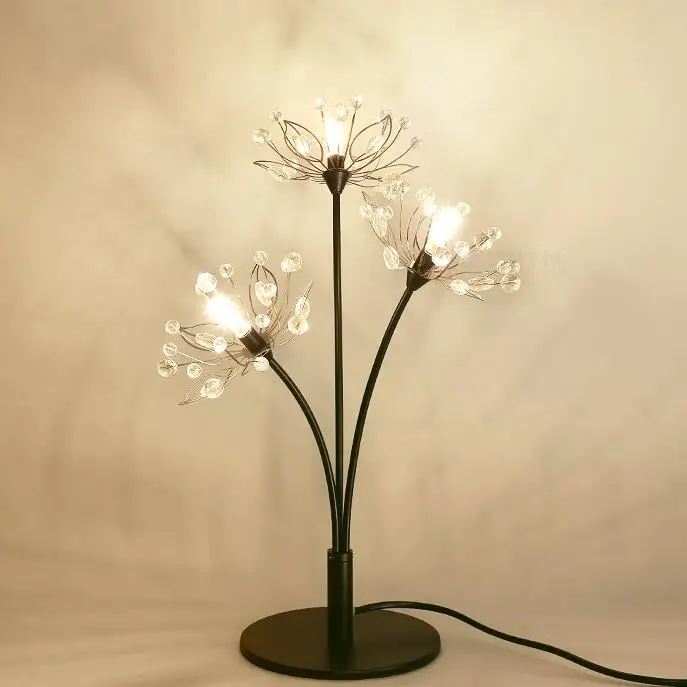 

24V Safe Modern LED Floor Lamps for Bedroom Lighting Fixtures Crystal Ball pendant Silver G4 LED Dandelion Chandelier light