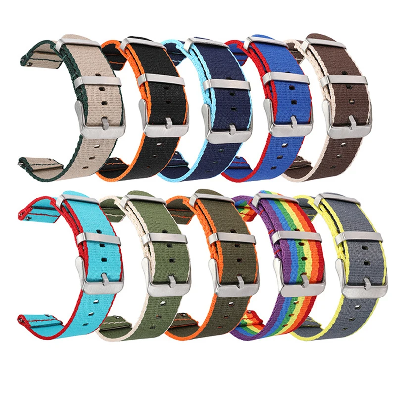Ремешок для часов Amazfit GTS/2/2e/3/GTS2 Mini/GTR/3/Pro/GTR2/47 мм/42 мм/stratos нейлоновый браслет