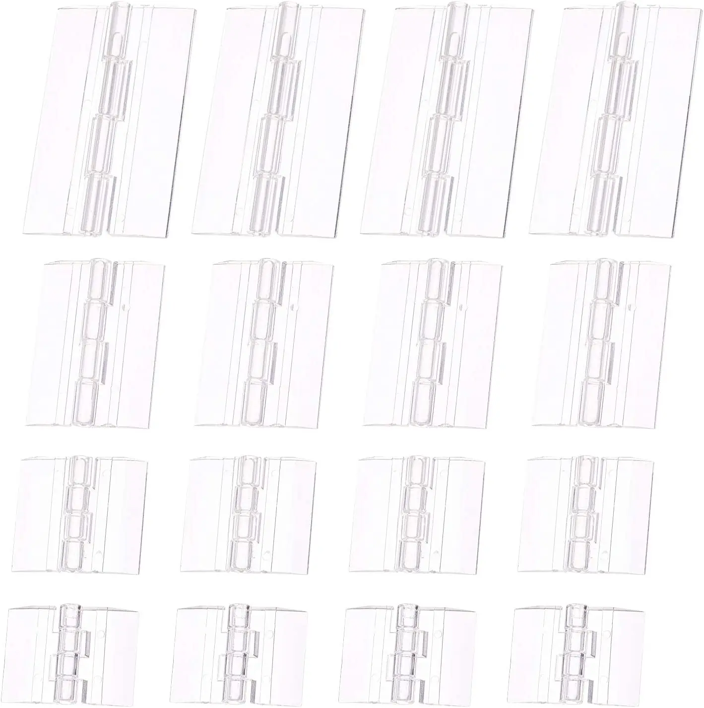 

10pcs Acrylic Hinges Mini Hinge Plastic Folding Hinge Tools with Storage Box for Cabinet Drawer